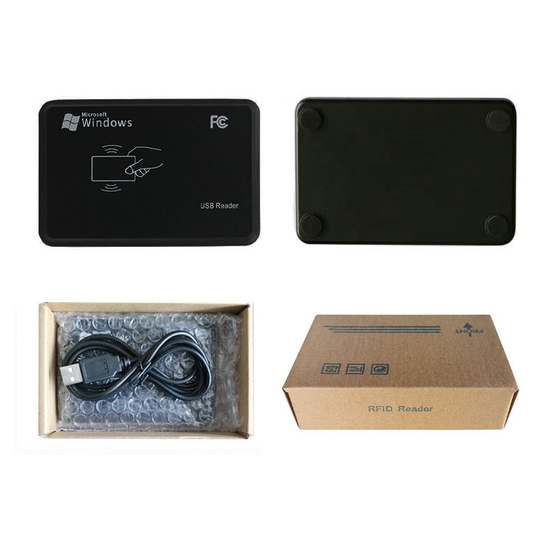 Contactless Card Skimmer NFC USB Access control Card Reader ID 125khz RFID Smart Card Reader