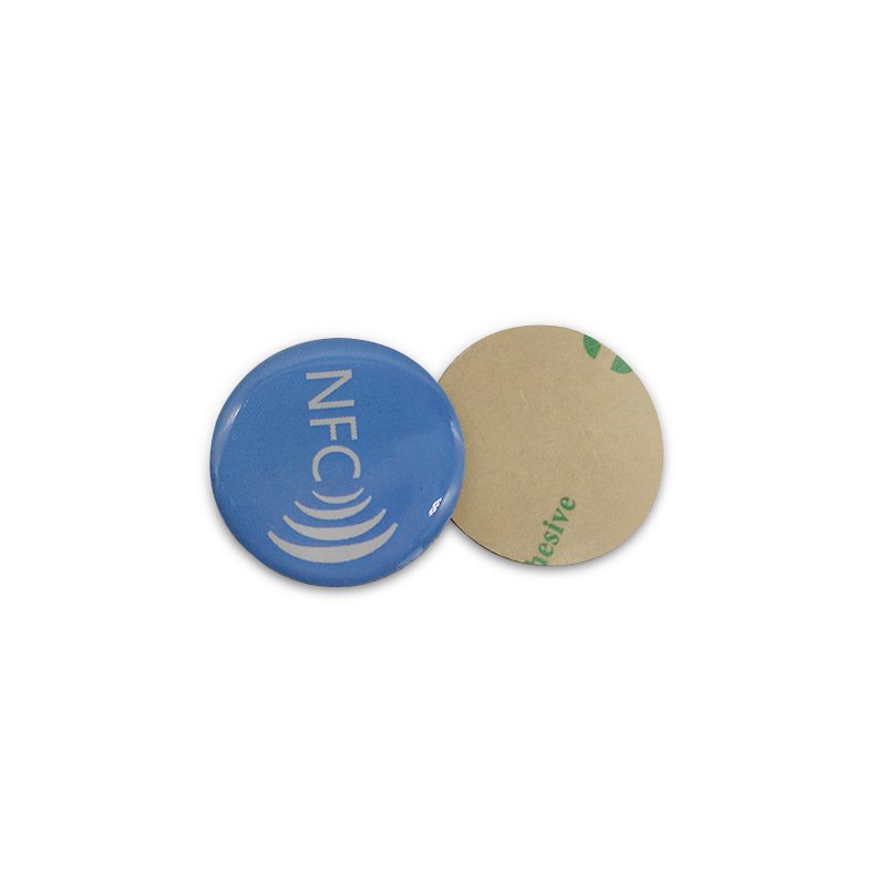 Instantly Share on Social Media NFC Epoxy Tag 13.56MHz RFID Waterproof Mini Sticker Made PVC Metal PET Plastic 1K Chip NFC Card