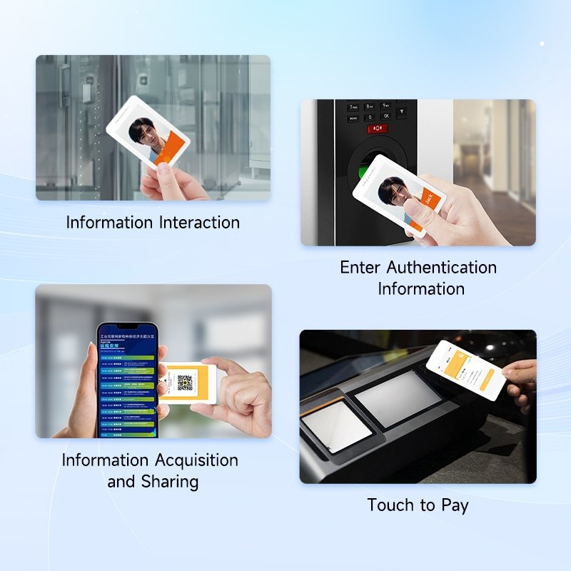 Kaiconn E-ink Paper Display smart No Battery access control Card Office nfc Plate Panel App Electronic Work Esl Name Badge