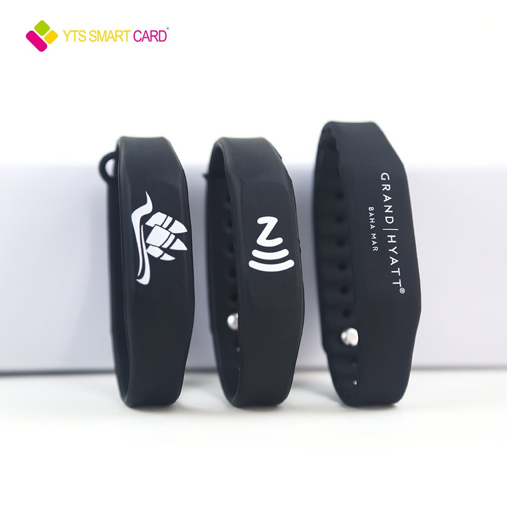 YTS Hot selling Custom Logo Waterproof wristband smart rfid nfc access control cards