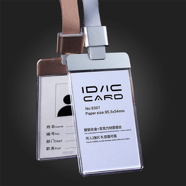 Waterproof PVC Transparent Soft Plastic ID Card Holder Lanyard NFC RFID Communication 13.56MHz Access Control School Business