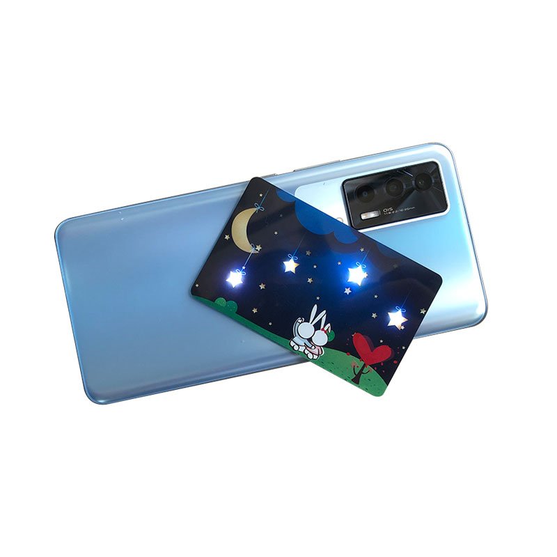 0.76mm RFID Printing Card LED Light Up Smart Card