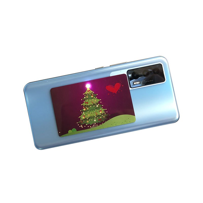 0.76mm RFID Printing Card LED Light Up Smart Card