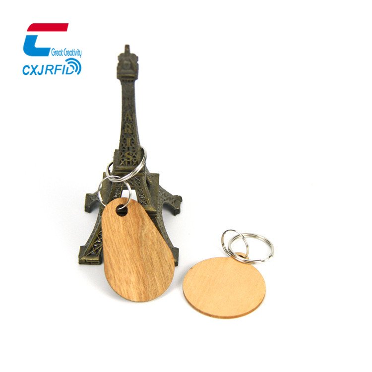 Custom printing contactless card nfc keyfob MIFARE Ultralight EV1 NTAG213 wood nfc tag