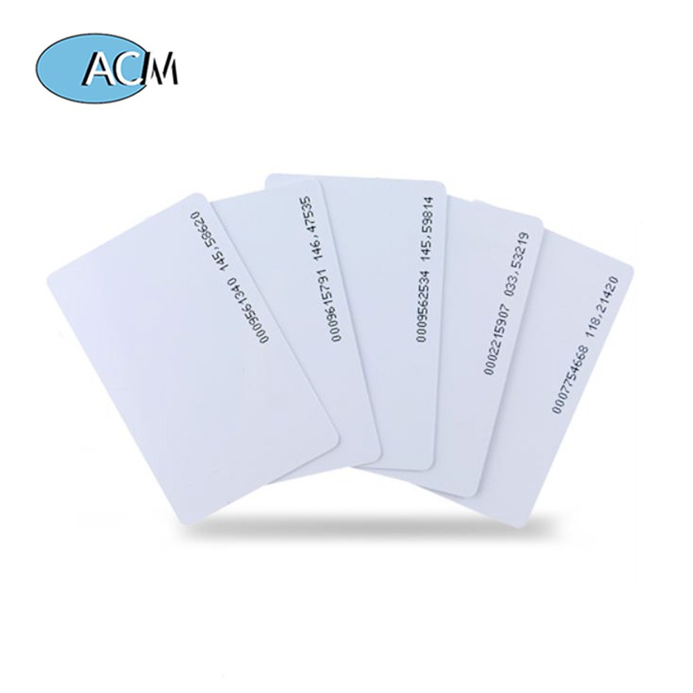 Customized Card PVC Blank 13.56Mhz NFC Chip Access Control Contactless Smart Proximity Cards Glossy White RFID Card