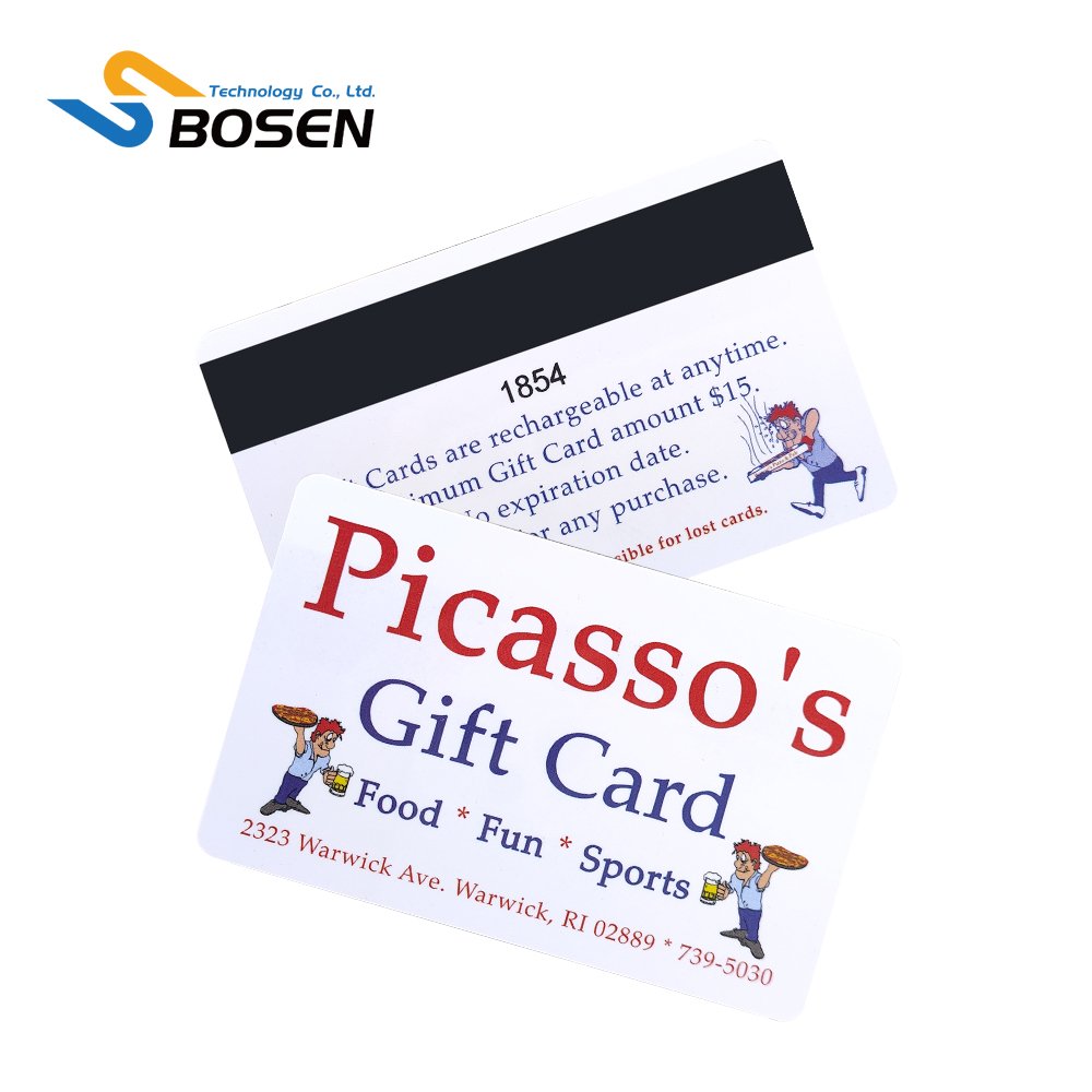 Customized Plastic Print VIP Supermarket Discount Cards Magnetic Stripe Loyalty Cards With QR Code