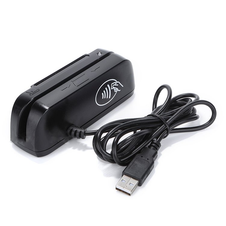 YL116 Card Reader 3 in 1 Reader Writer Magnetic Card IC NFC RFID Chip Card Programmable USB Mini 110mm Contactless