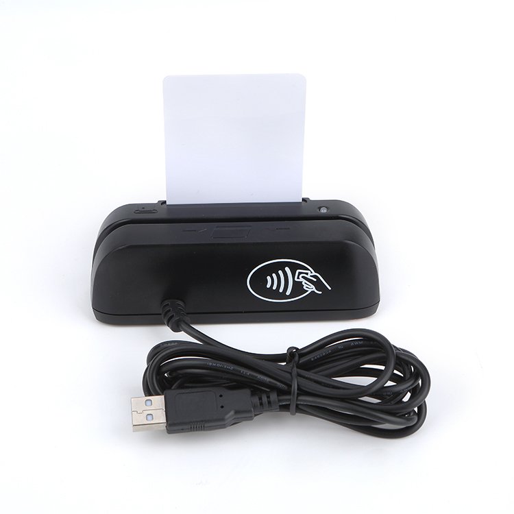 YL116 Card Reader 3 in 1 Reader Writer Magnetic Card IC NFC RFID Chip Card Programmable USB Mini 110mm Contactless
