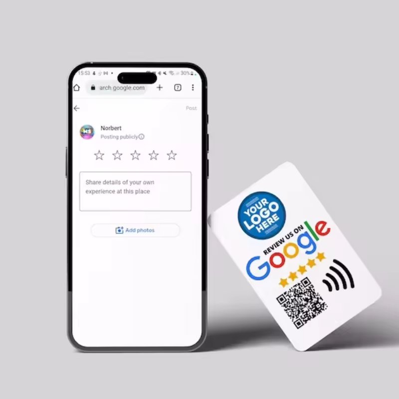 Custom Printing 13.56MHz Smart Rfid PVC Card Instantly Connects to IG Page Instagram Handle NFC Card