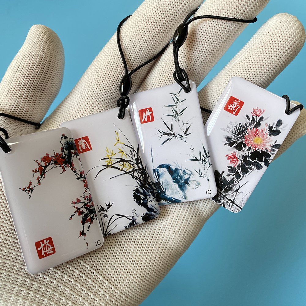13.56MHz MEI LAN ZHU JU IC card M1 S50 Keyfobs Tags Access Control System Kit RFID Key Finder Card Token Attendance Keychain