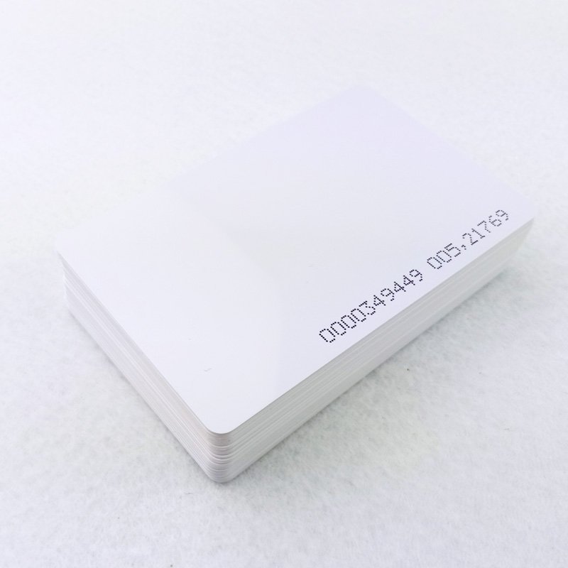 125KHZ ID T5577 White Card Ten Ties PVC Card Contactless RFID Blank Card For Access Control