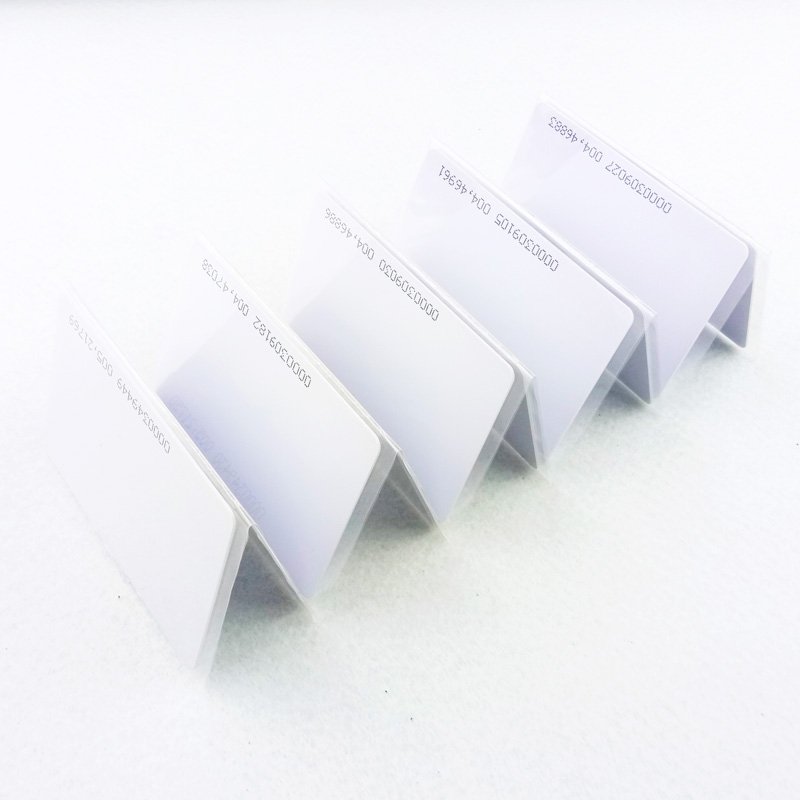 125KHZ ID T5577 White Card Ten Ties PVC Card Contactless RFID Blank Card For Access Control