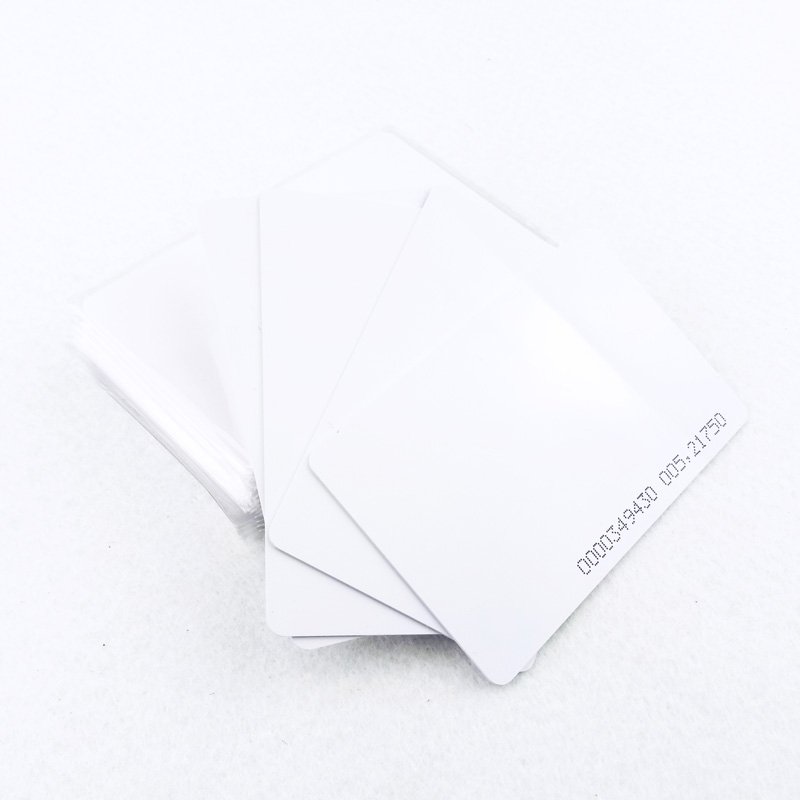 125KHZ ID T5577 White Card Ten Ties PVC Card Contactless RFID Blank Card For Access Control