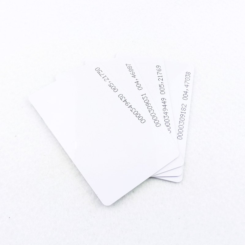 125KHZ ID T5577 White Card Ten Ties PVC Card Contactless RFID Blank Card For Access Control