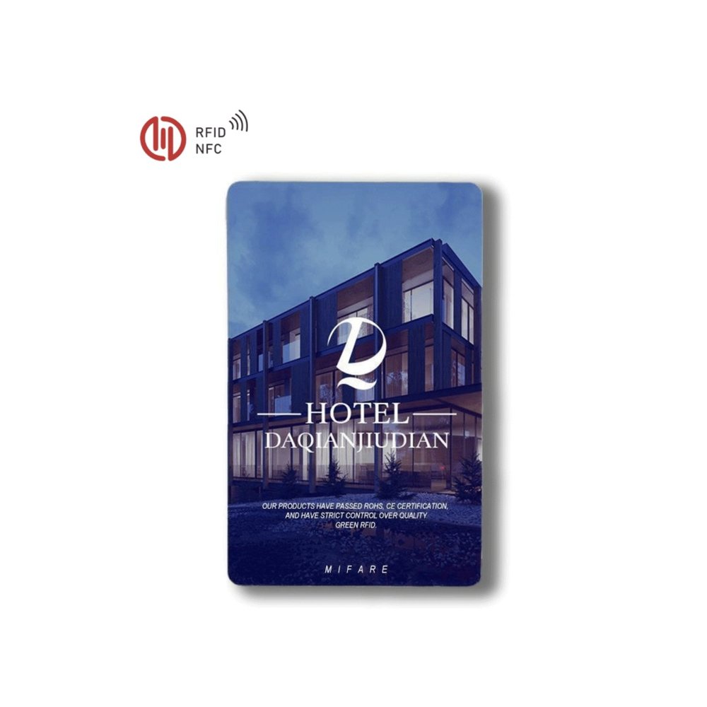 Personalized RFID Smart PVC Business Card Custom Full Black Matte Finish Waterproof 13.56MHz Frequency NFC Chip for Social Media