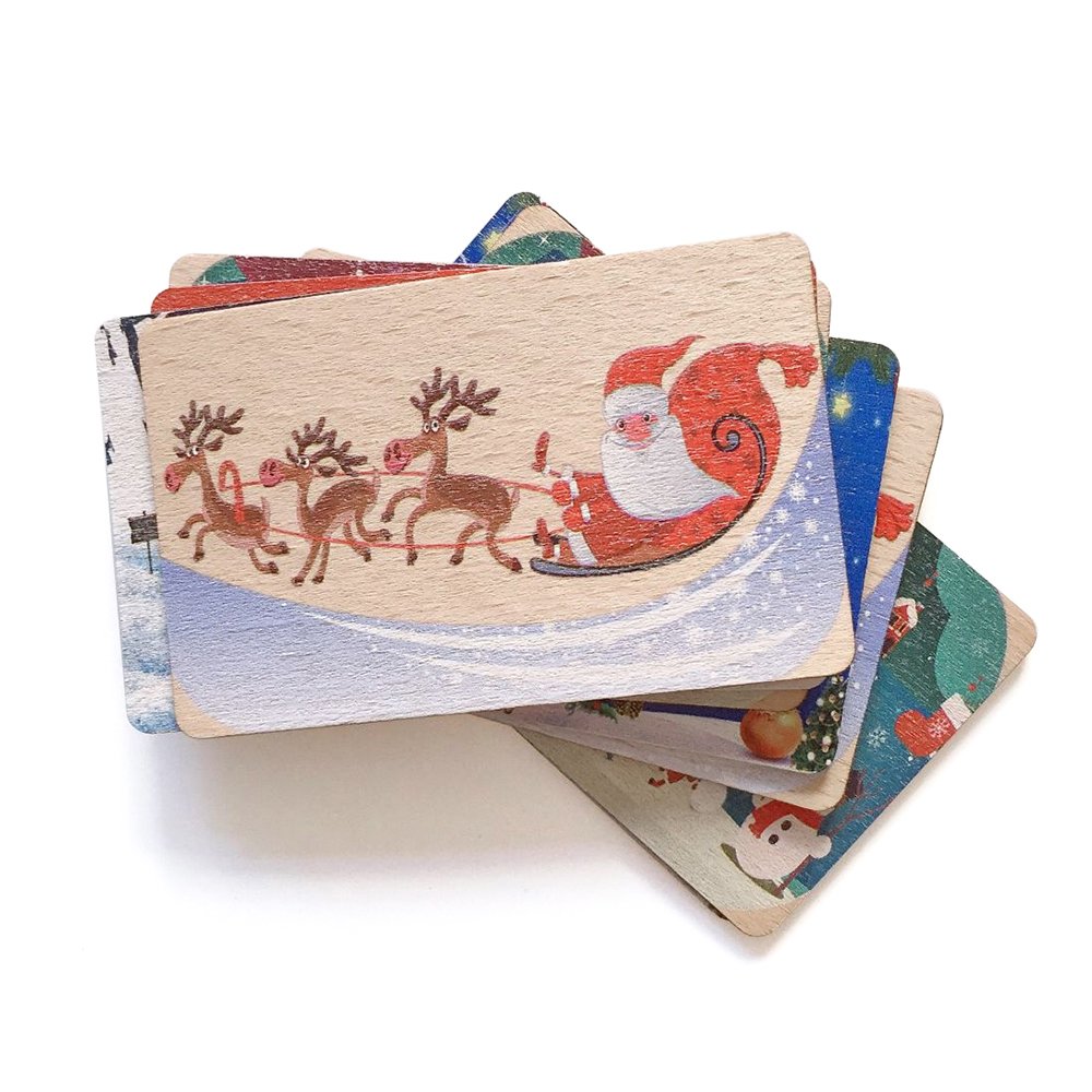 Eco friendly nfc wooden card Chinese style blank nfc contactless bamboo gift card for access control card