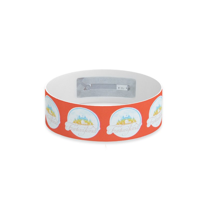 Wholesale Passive RFID Paper Wristband Waterproof One Time Use Dupont Ticket Disposable NFC Bracelet Wristbands for Events