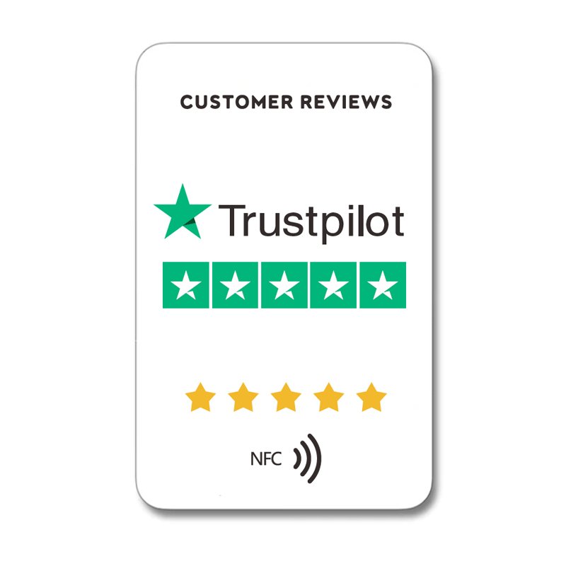 13.56MHz 504 bytes Plastic Programmable NFC Tap Card Social Media NT-AG215 Google Review Cards