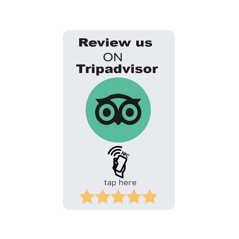 13.56MHz 504 bytes Plastic Programmable NFC Tap Card Social Media NT-AG215 Google Review Cards
