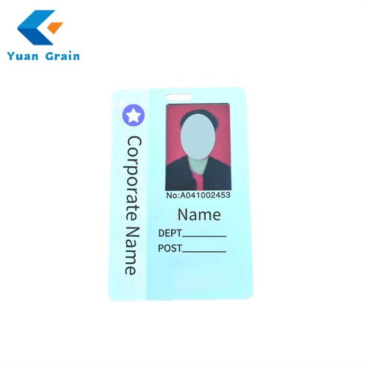 Quality assure IC FM08 NFC Blank PVC Plastic card Student Photo ID Card with Custom Printing
