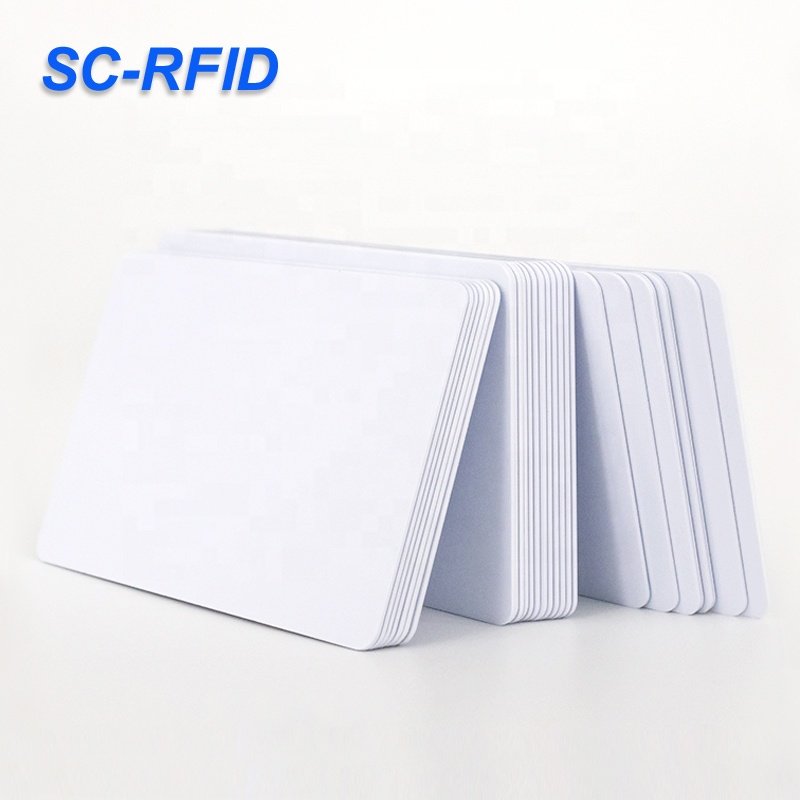 Sencan High Quality Custom Logo Printed 13.56mhz HF Rewrite Card PVC Plastic Blank Card Business Card For Access Control