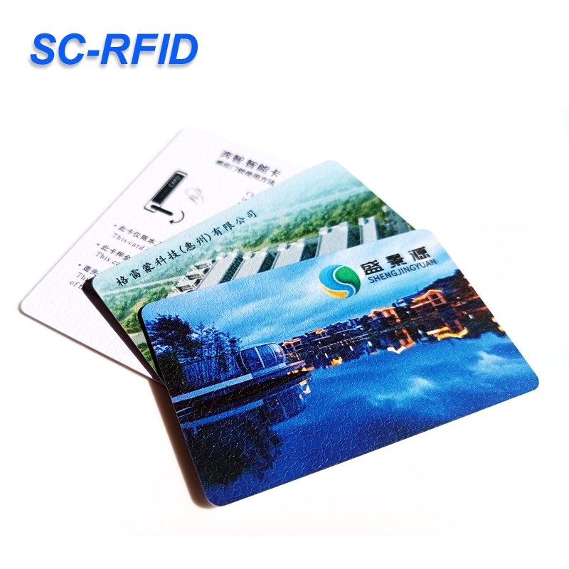 Sencan High Quality Custom Logo Printed 13.56mhz HF Rewrite Card PVC Plastic Blank Card Business Card For Access Control