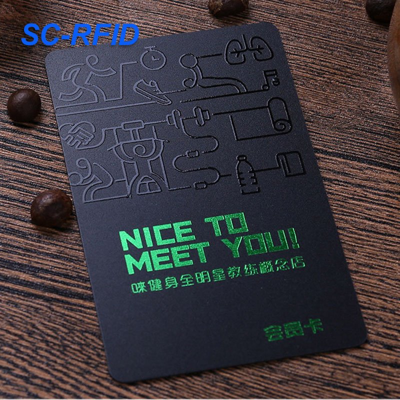 Sencan High Quality Custom Logo Printed 13.56mhz HF Rewrite Card PVC Plastic Blank Card Business Card For Access Control