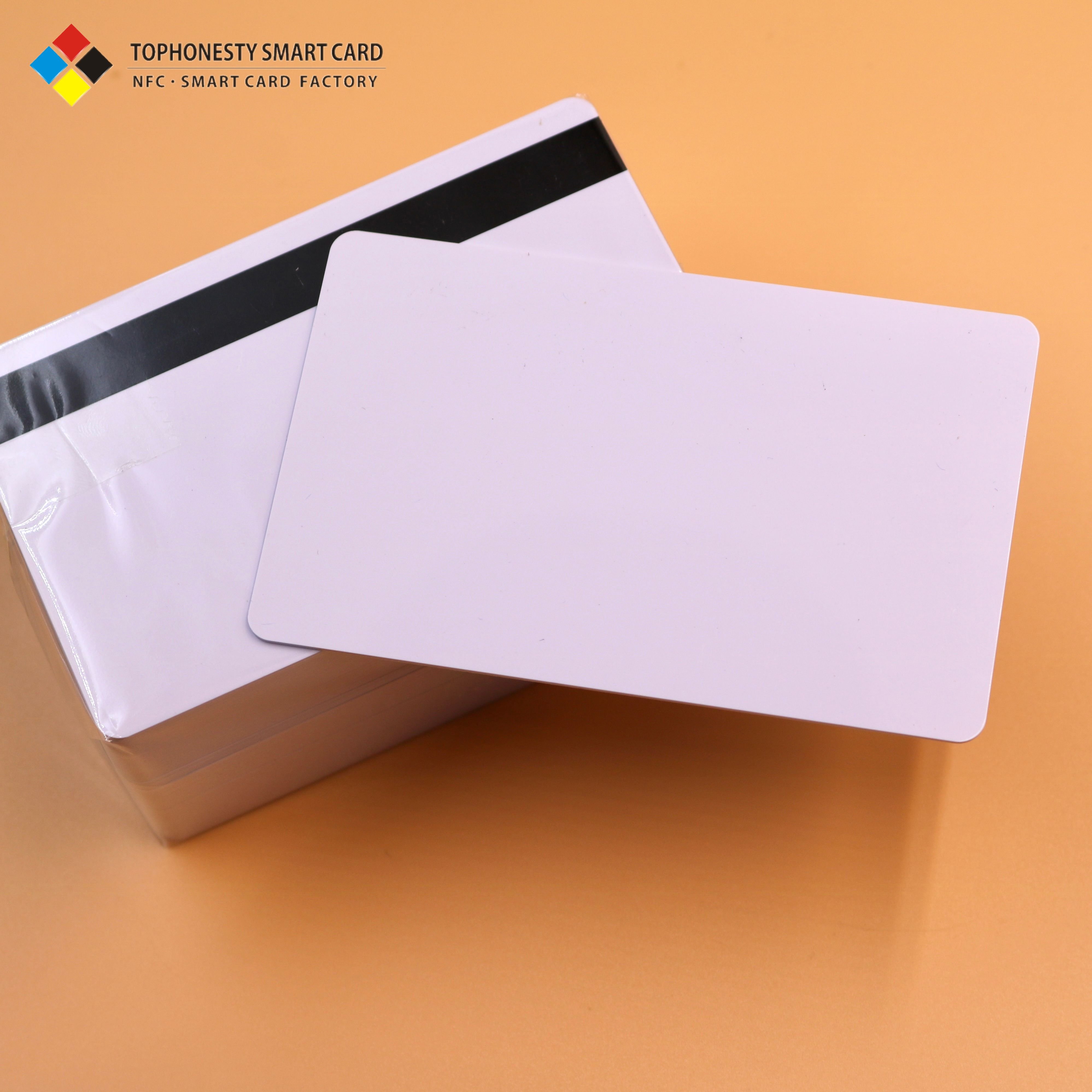 Hi-Co Magnetic Stripe PVC Ribbon Blank Card Popular NFC NTAG213 860-960MHz RFID Communication Interface