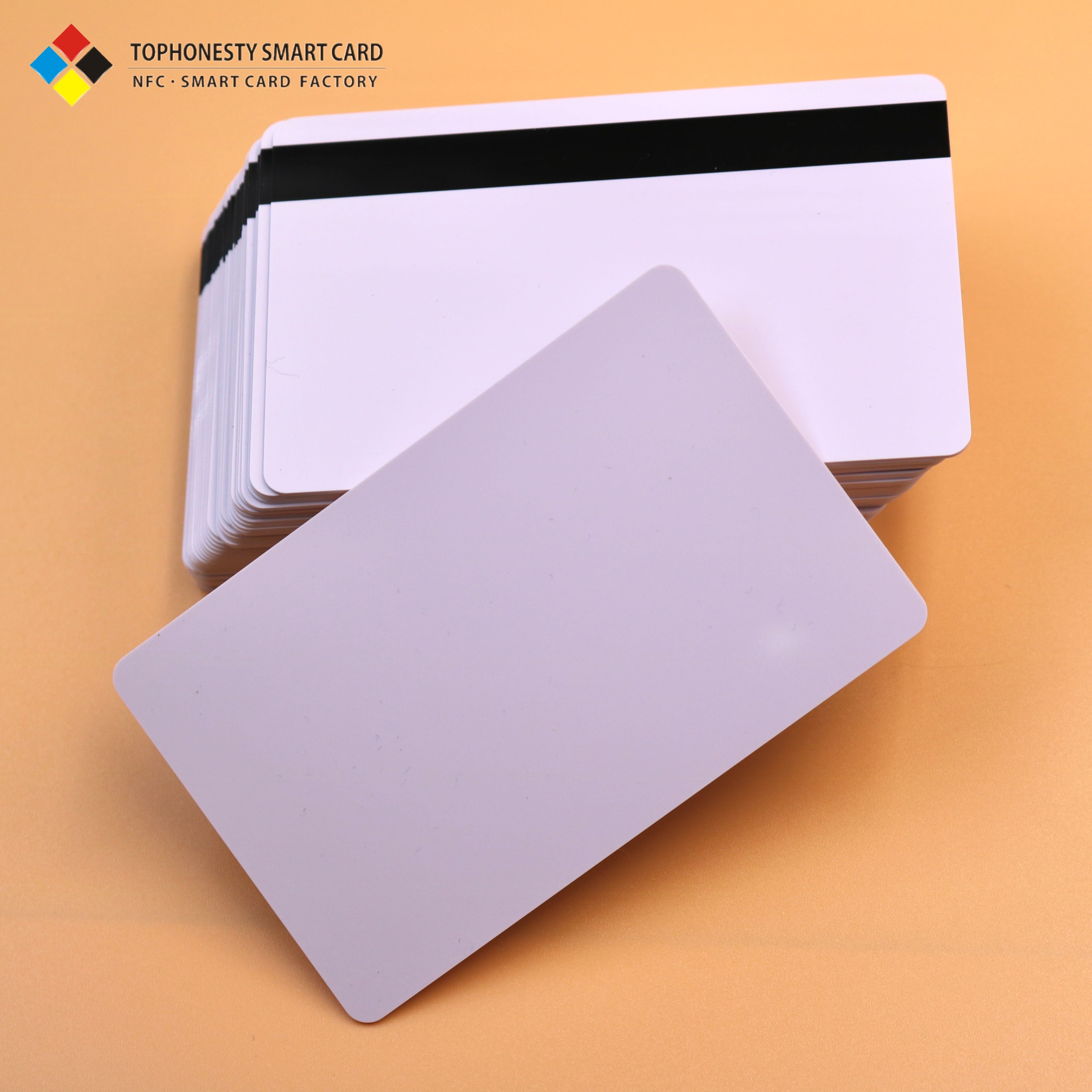 Hi-Co Magnetic Stripe PVC Ribbon Blank Card Popular NFC NTAG213 860-960MHz RFID Communication Interface