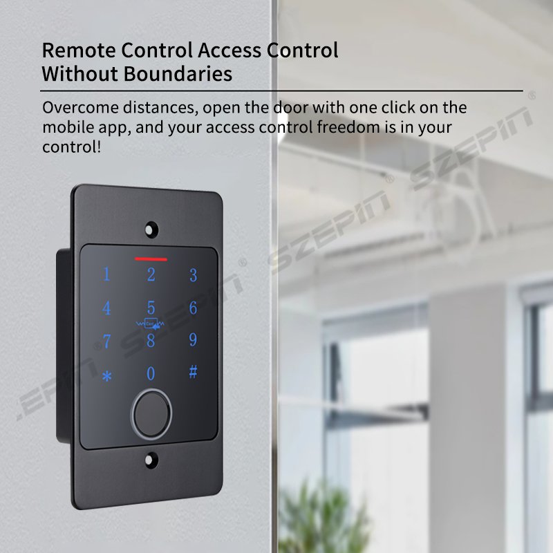 Password swipe fingerprint unlock Wigan 26/34 access card reader WiFi IP67 waterproof touch metal access control machine