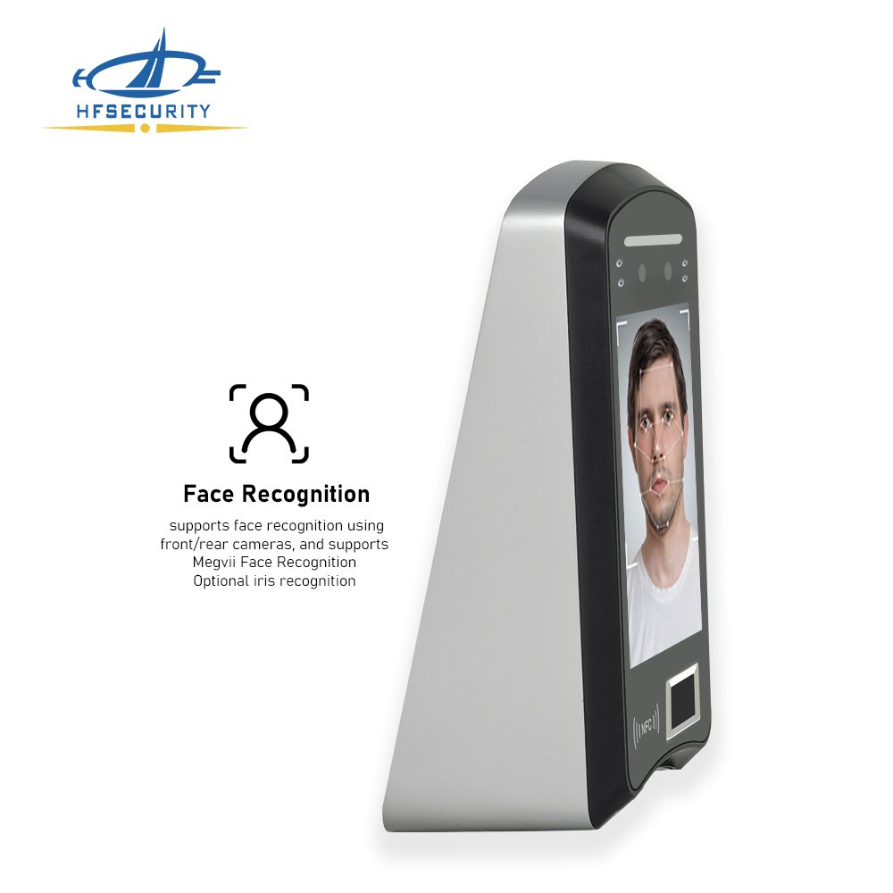 HFSecurity X05 Smart attendance machines with touchless IRIS face recognition technology for hygienic workplace environments