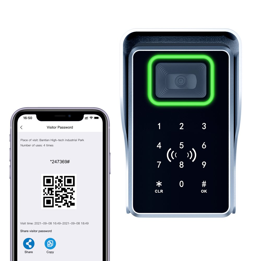 Thinmoo Ethernet RJ45 /4G QR code card reader remote App apartment door QR code access controller Q330