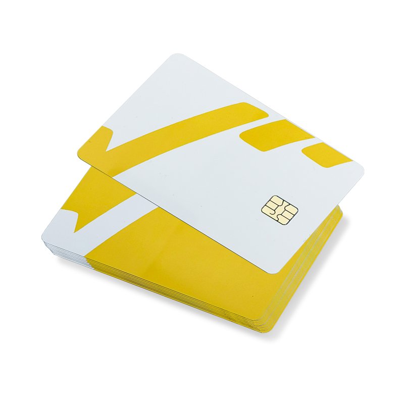 Plastic Contact School Access Control Member Identity SecuritySLE5528 SLE4442 RFID PVC Blank Smart Card 256 Bytes memory