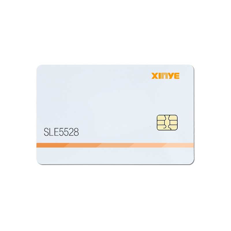 Plastic Contact School Access Control Member Identity SecuritySLE5528 SLE4442 RFID PVC Blank Smart Card 256 Bytes memory