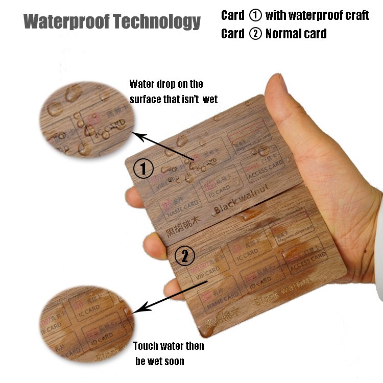 RFID NFC Chip 125Khz & 13.56Mhz Mini Tag Wooden Access Control Transportation & Hotel Key Card