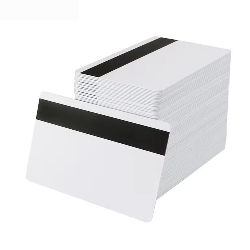 high quality PVC plastic blank card without chip 2750 plastic id card with stripes