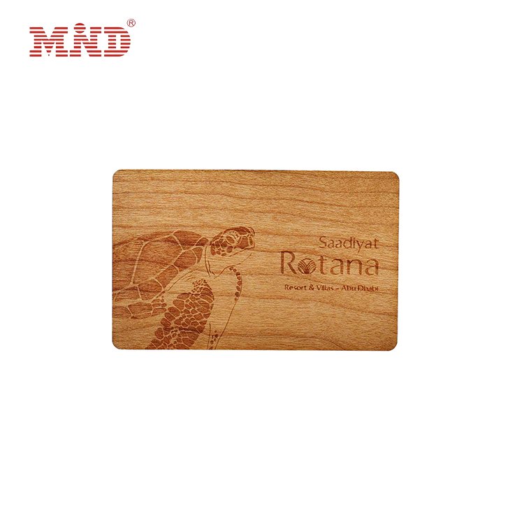 Eco-Friendly Wooden NFC RFID Custom Printing Card luxurious wood hotel key Card