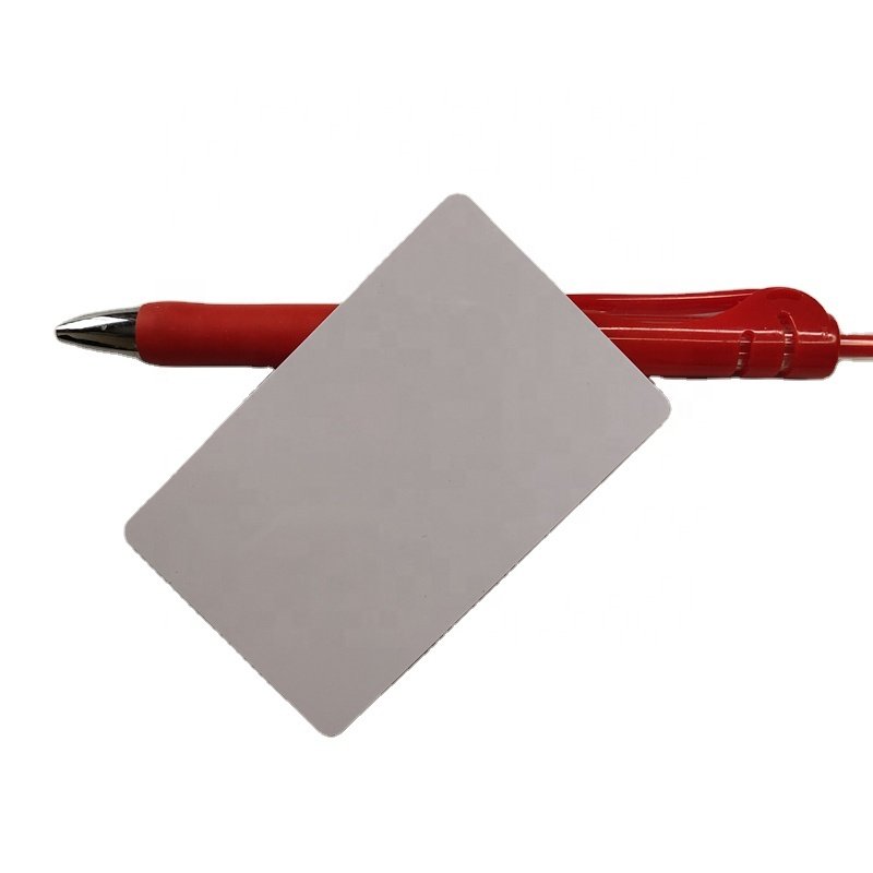 Hot sale EXW price PVC blank business card printed twice by zheng ka Printer/UV printer PVC plastic white card