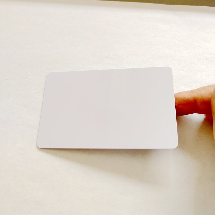 WeiTai FOB price standard size PVC plastic VIP card without film 0.84mm thickness Blank business card