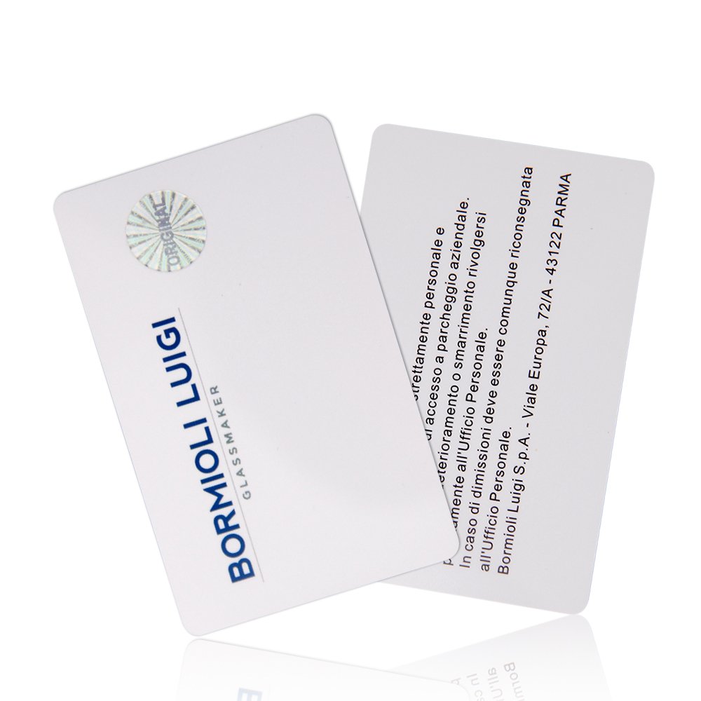 CMYK Printing Plastic Smart Card NFC 13.56Mhz F08 PVC Custom Plastic Card