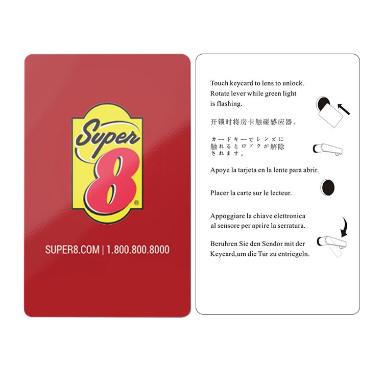 Wholesale Price Custom Printing PVC Contactless 13.56Khz MF 1K 4K S50 Access Control RFID Smart Hotel Card For Hotel Door Lock