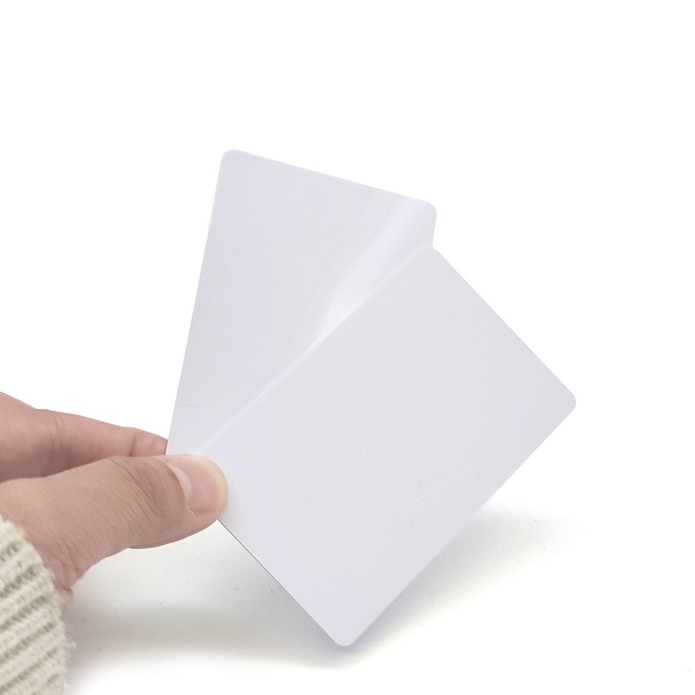 Factory hot sale RFID ISO15639 ICODE SLIX 13.56Mhz White Blank PVC Card Key tag