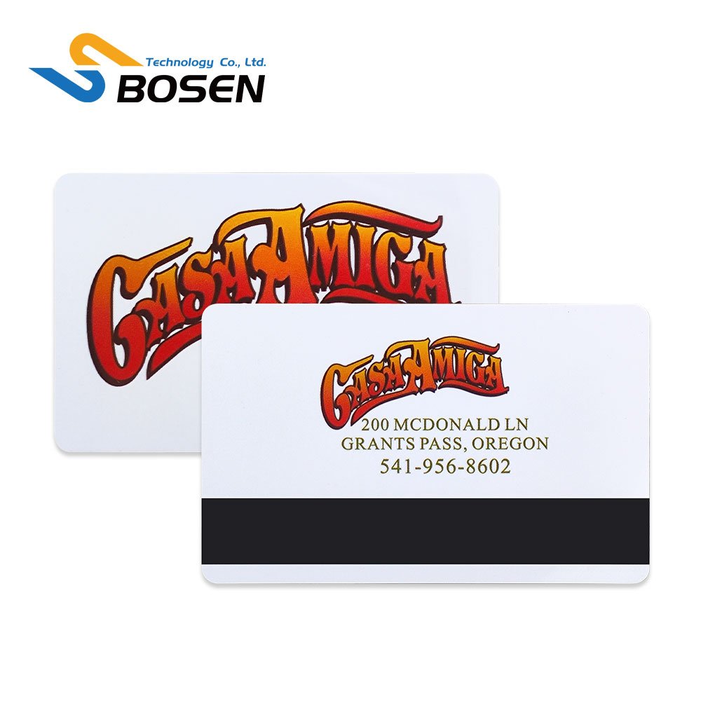 Custom Printing PVC Plastic Magnetic Stripe Gift Card With QR Code Or Barcode