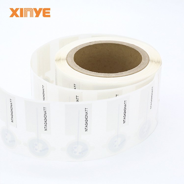 NTAG424 TT RFID thermal paper nfc rectangle square stickers round printed wine nfc tag security inventory custom