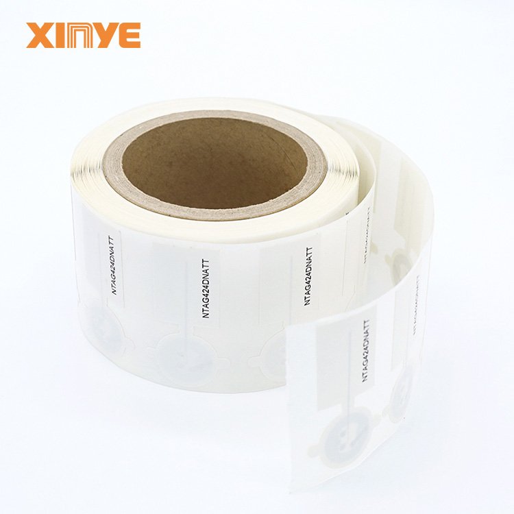 NTAG424 TT RFID thermal paper nfc rectangle square stickers round printed wine nfc tag security inventory custom