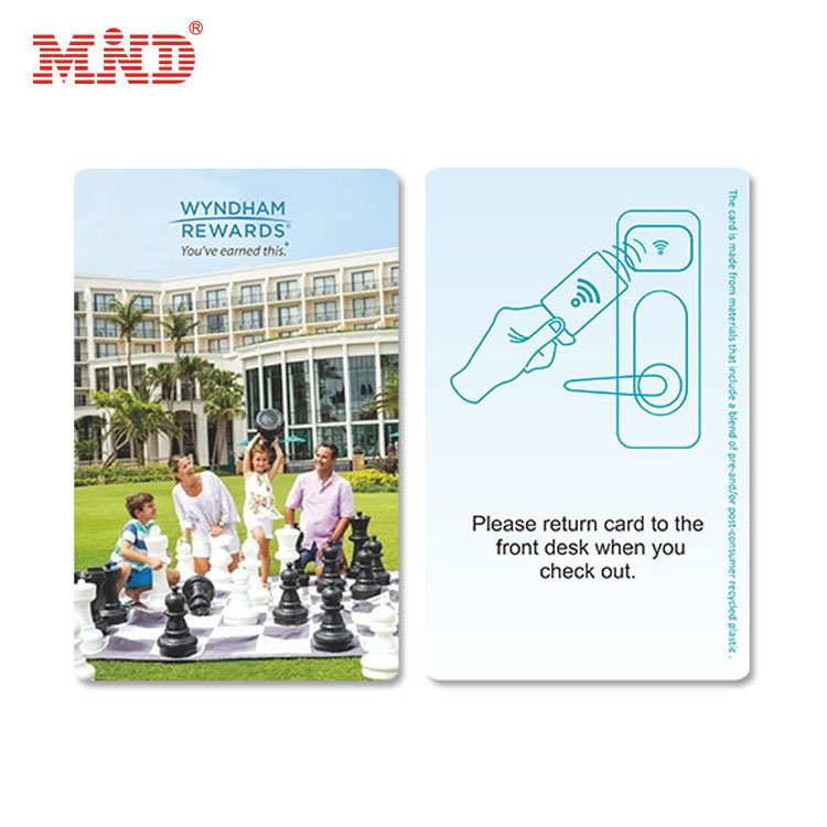 Customized Encrypted Smart NFC MIFARE Ultralight EV1 Key Card 13.56Mhz MIFARE Classic 1K Access Control PVC RFID Hotel Key Card