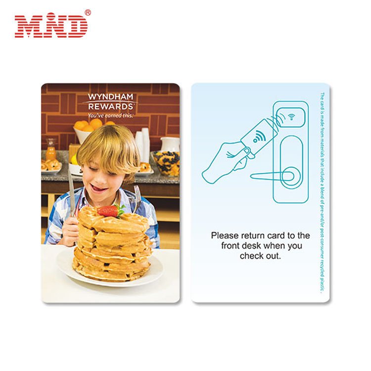Customized Encrypted Smart NFC MIFARE Ultralight EV1 Key Card 13.56Mhz MIFARE Classic 1K Access Control PVC RFID Hotel Key Card