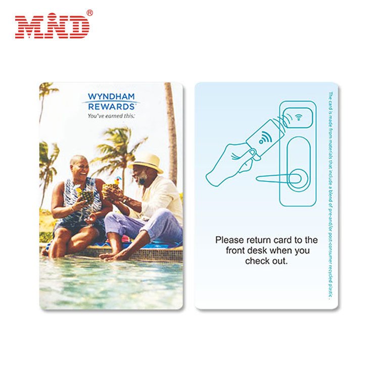 Customized Encrypted Smart NFC MIFARE Ultralight EV1 Key Card 13.56Mhz MIFARE Classic 1K Access Control PVC RFID Hotel Key Card