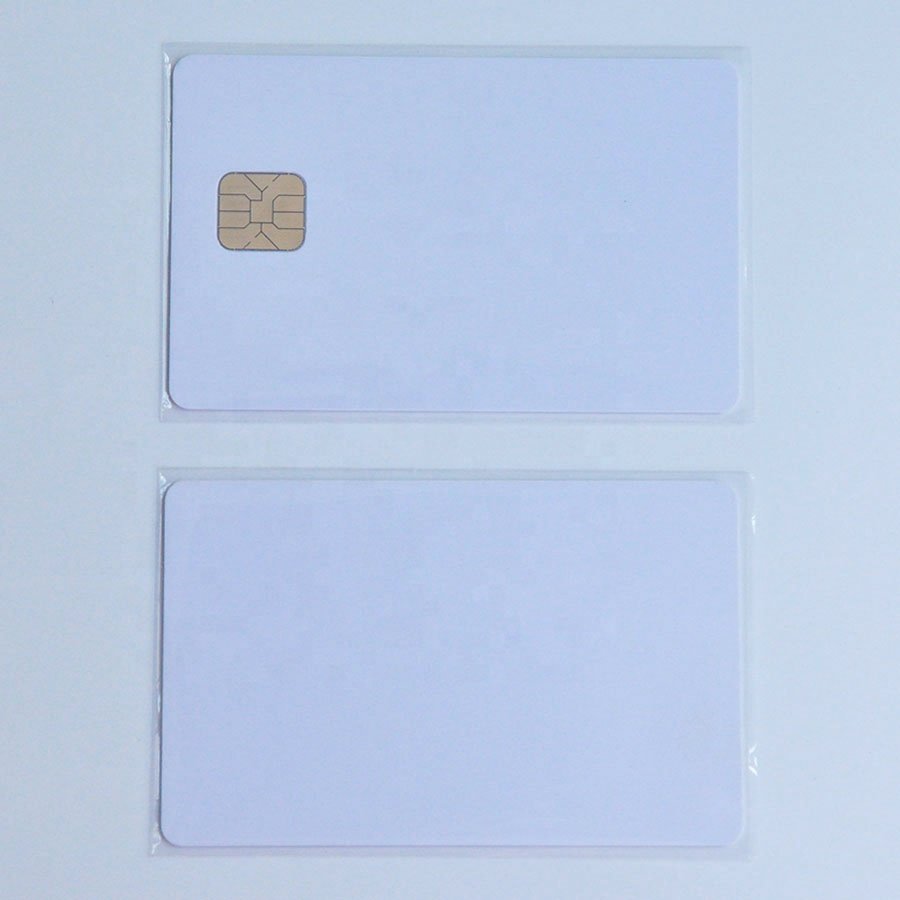 Factory Price CR80 Smart Card Plain Chip Card PVC Blank Printable ID Card