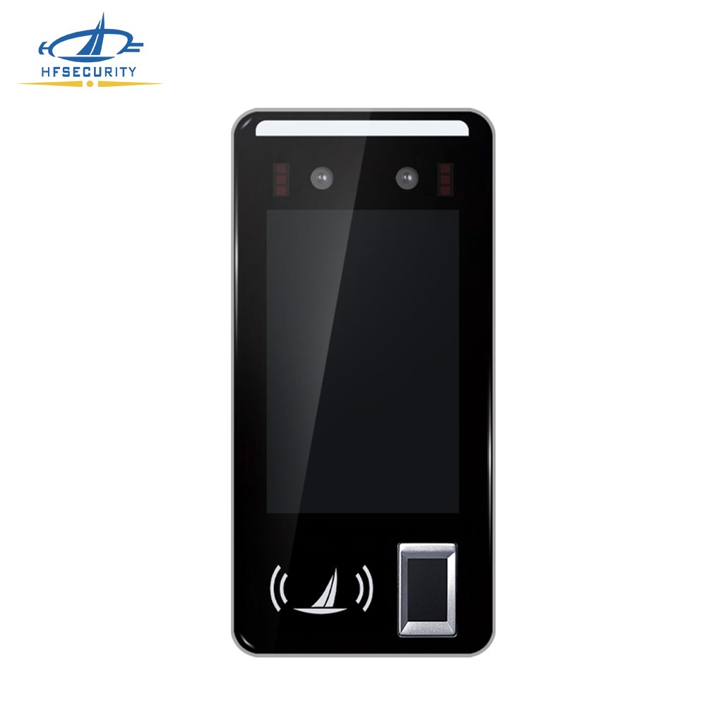 HFSecurity FR05 5 inch touch screen check in/out break in/out face fingerprint time attendance access control